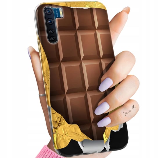 Etui Do Oppo A91 Wzory Czekolada Choco Słodycze Obudowa Pokrowiec Case Oppo