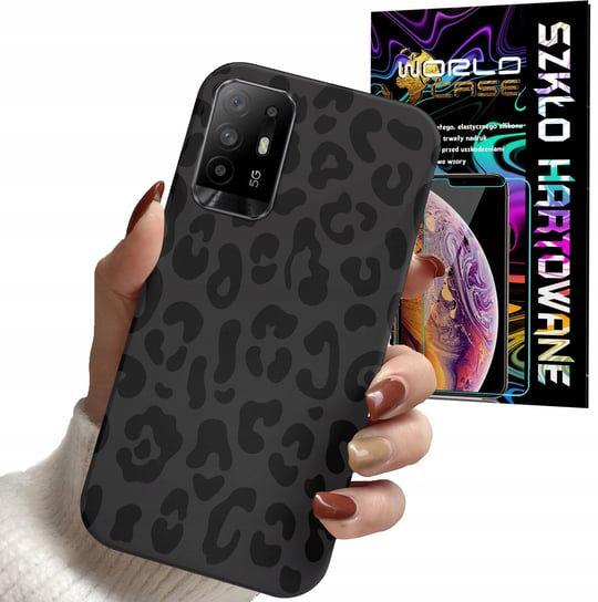 ETUI DO OPPO A94 5G RENO5 Z - PANTERKA WZORKI MODNE WZORY OBUDOWA + SZKŁO WORLD CASE