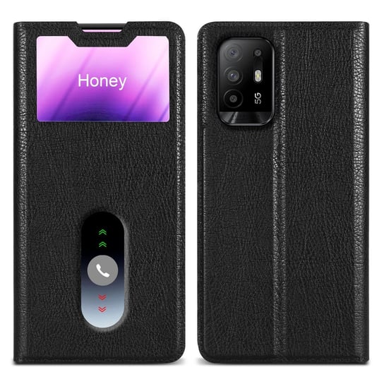 Etui Do Oppo A94 5G w CZARNA KOMETA Pokrowiec Obudowa Case Cover Portfel Ochronny Cadorabo Cadorabo