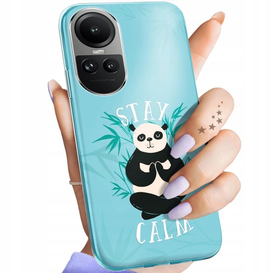 Etui Do Oppo Reno 10 5G / 10 Pro 5G Wzory Panda Bambus Pandy Obudowa Case Oppo