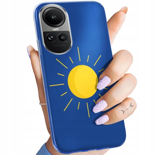 ETUI DO OPPO RENO 10 5G / 10 PRO 5G WZORY SŁOŃCE PLANETY SUN OBUDOWA CASE Oppo