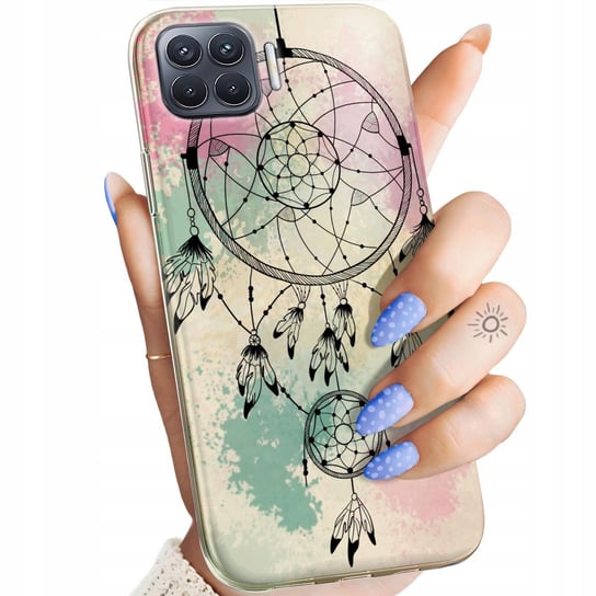 Etui Do Oppo Reno 4 Lite Wzory Boho Łapacz Snów Pióra Obudowa Pokrowiec Oppo