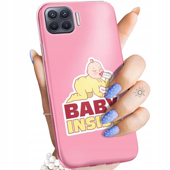 ETUI DO OPPO RENO 4 LITE WZORY CIĄŻOWE PREGNANT BABY SHOWER OBUDOWA CASE Oppo