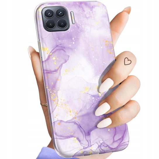 Etui Do Oppo Reno 4 Lite Wzory Fioletowe Fiolet Kształty Obudowa Pokrowiec Oppo