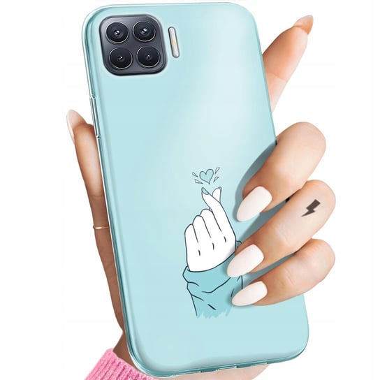 Etui Do Oppo Reno 4 Lite Wzory Niebieskie Blue Blau Obudowa Pokrowiec Case Oppo