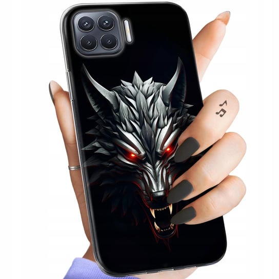 Etui Do Oppo Reno 4 Lite Wzory Wiedźmin Witcher Biały Wilk Dziki Gon Case Oppo