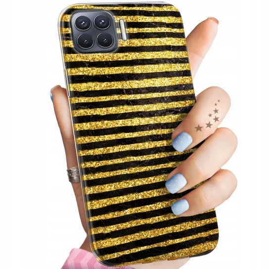 ETUI DO OPPO RENO 4 LITE WZORY ZŁOTO GOLD RICH OBUDOWA POKROWIEC CASE Oppo