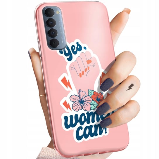 ETUI DO OPPO RENO 4 PRO WZORY SIŁA KOBIET GIRL POWER FEMINIZM OBUDOWA CASE Oppo