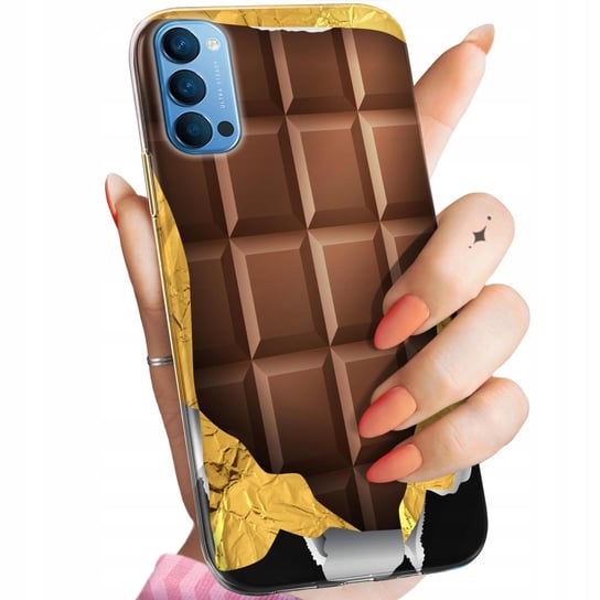 ETUI DO OPPO RENO 4 WZORY CZEKOLADA CHOCO SŁODYCZE OBUDOWA POKROWIEC CASE Oppo