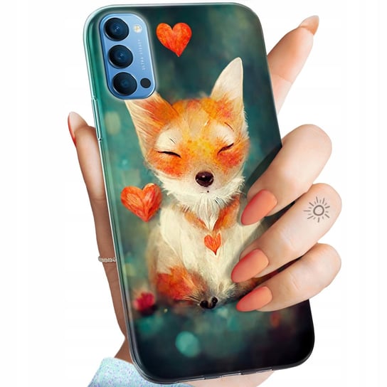 Etui Do Oppo Reno 4 Wzory Liski Lisy Fox Obudowa Pokrowiec Case Oppo