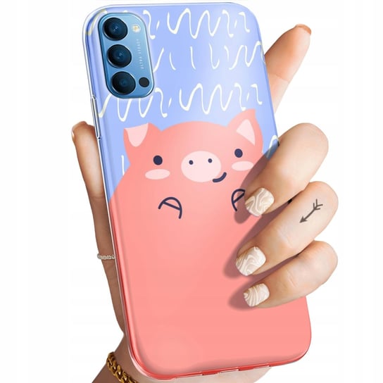 Etui Do Oppo Reno 4 Wzory Świnka Peppa Bajka Obudowa Pokrowiec Case Oppo