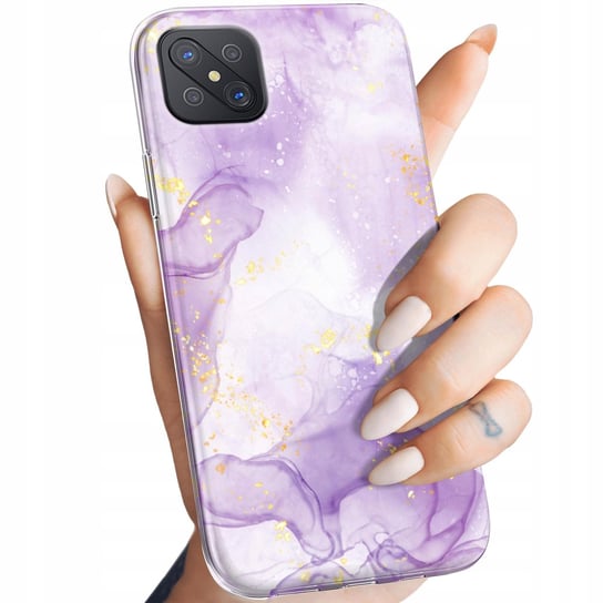 Etui Do Oppo Reno 4Z 5G Wzory Fioletowe Fiolet Kształty Obudowa Pokrowiec Oppo