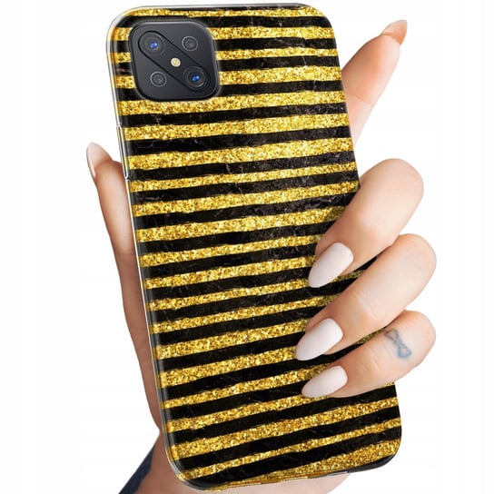 ETUI DO OPPO RENO 4Z 5G WZORY ZŁOTO GOLD RICH OBUDOWA POKROWIEC CASE Oppo