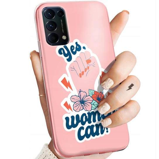 Etui Do Oppo Reno 5 5G Wzory Siła Kobiet Girl Power Feminizm Obudowa Case Oppo