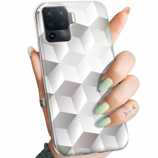 Etui Do Oppo Reno 5 Lite Wzory 3D Geometryczne Iluzja Obudowa Pokrowiec Oppo