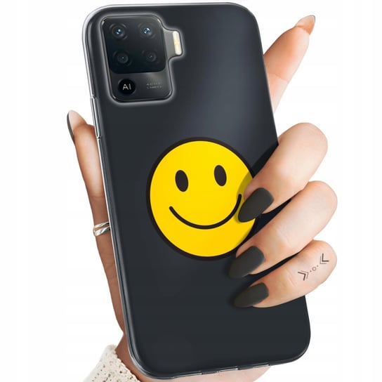 Etui Do Oppo Reno 5 Lite Wzory Uśmiech Smile Emoji Obudowa Pokrowiec Case Oppo
