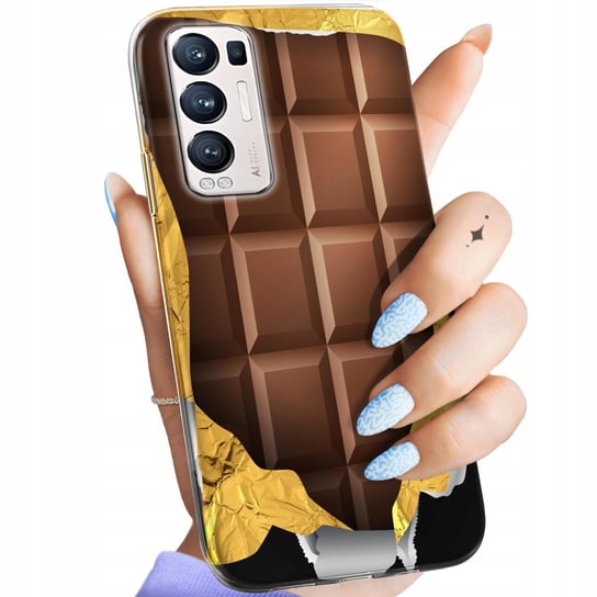 ETUI DO OPPO RENO 5 PRO PLUS 5G WZORY CZEKOLADA CHOCO SŁODYCZE OBUDOWA CASE Oppo