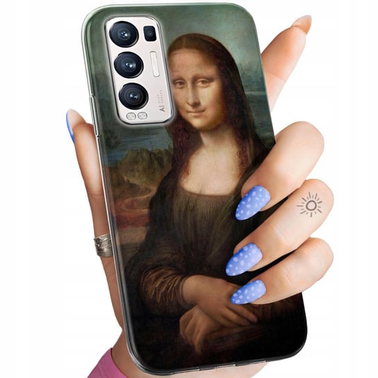 ETUI DO OPPO RENO 5 PRO PLUS 5G WZORY LEONARDO DA VINCI MONA ŁASICZKA CASE Oppo