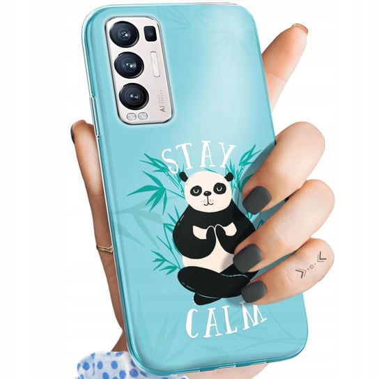 Etui Do Oppo Reno 5 Pro Plus 5G Wzory Panda Bambus Pandy Obudowa Pokrowiec Oppo