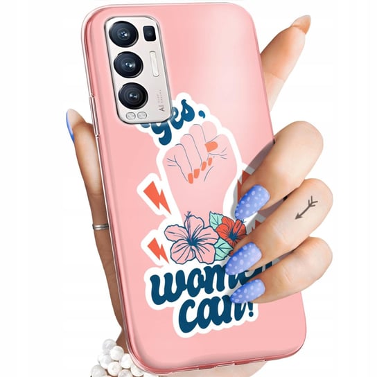 Etui Do Oppo Reno 5 Pro Plus 5G Wzory Siła Kobiet Girl Power Feminizm Case Oppo