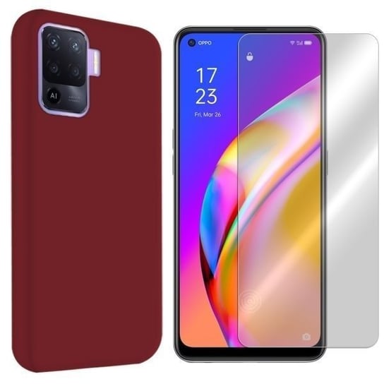 Etui do Oppo Reno 5F Obudowa Tył Velvet + szkło 9H VegaCom