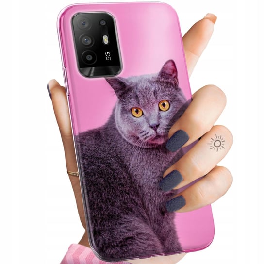 Etui Do Oppo Reno 5Z Wzory Koty Kotki Kociaki Obudowa Pokrowiec Case Oppo