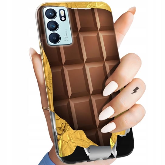 ETUI DO OPPO RENO 6 5G WZORY CZEKOLADA CHOCO SŁODYCZE OBUDOWA POKROWIEC Oppo