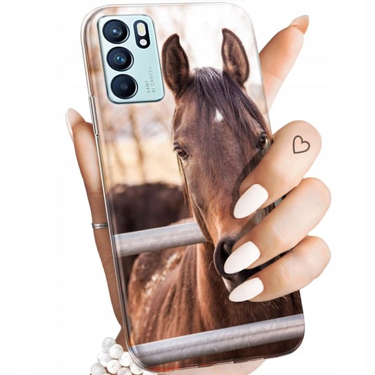 Etui Do Oppo Reno 6 5G Wzory Konie Kuce Pegazy Obudowa Pokrowiec Case Oppo