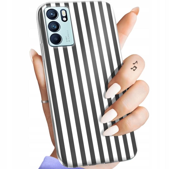 ETUI DO OPPO RENO 6 5G WZORY PASKI LINIE FALE OBUDOWA POKROWIEC CASE Oppo