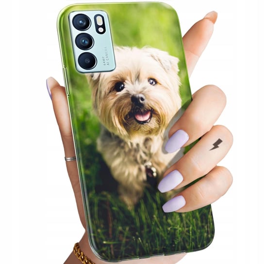 ETUI DO OPPO RENO 6 5G WZORY PIESKI PSIAKI DOGS OBUDOWA POKROWIEC CASE Oppo