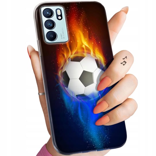 Etui Do Oppo Reno 6 5G Wzory Sport Piłkarskie Piłka Nożna Obudowa Pokrowiec Oppo