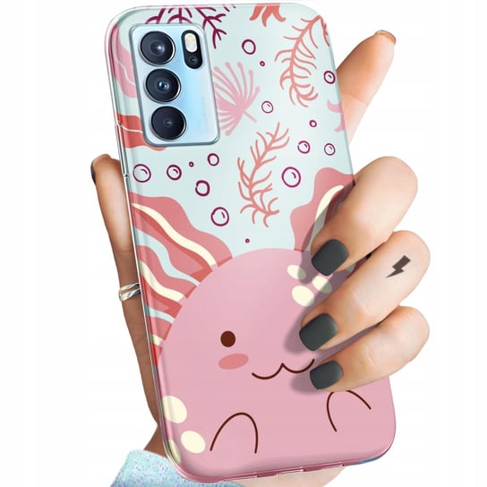 Etui Do Oppo Reno 6 Pro 5G Wzory Axolotl Aksolotl Z Aksolotlem Obudowa Case Oppo