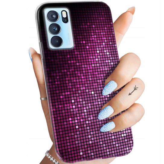 Etui Do Oppo Reno 6 Pro 5G Wzory Brokat Brokatowe Błyszczące Obudowa Case Oppo