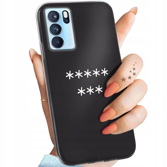 Etui Do Oppo Reno 6 Pro 5G Wzory Z Napisami Napisy Teksty Obudowa Pokrowiec Oppo