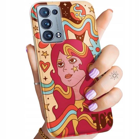 Etui Do Oppo Reno 6 Pro Plus 5G Wzory Hippie Peace Hippisi Obudowa Case Oppo