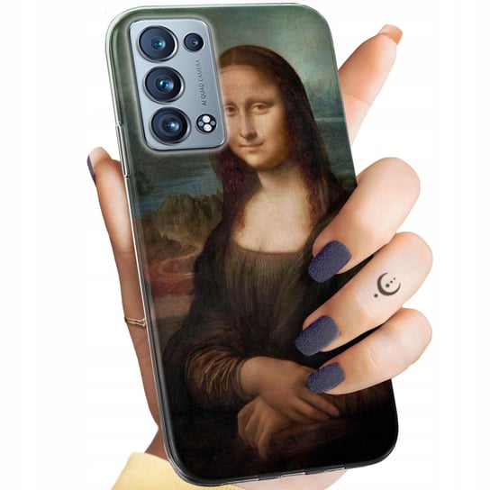 Etui Do Oppo Reno 6 Pro Plus 5G Wzory Leonardo Da Vinci Mona Łasiczka Case Oppo
