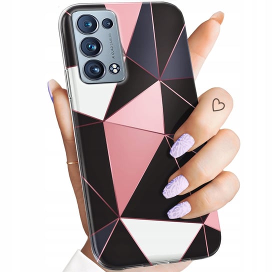 Etui Do Oppo Reno 6 Pro Plus 5G Wzory Mozaika Sztuka Kolorowa Obudowa Case Oppo