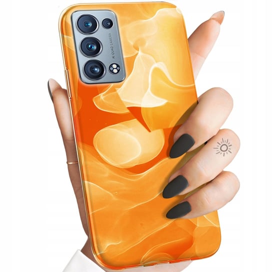 Etui Do Oppo Reno 6 Pro Plus 5G Wzory Pomarańczowe Pomarańcze Orange Case Oppo
