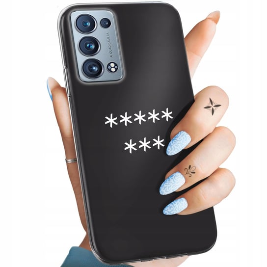 Etui Do Oppo Reno 6 Pro Plus 5G Wzory Z Napisami Napisy Teksty Obudowa Case Oppo