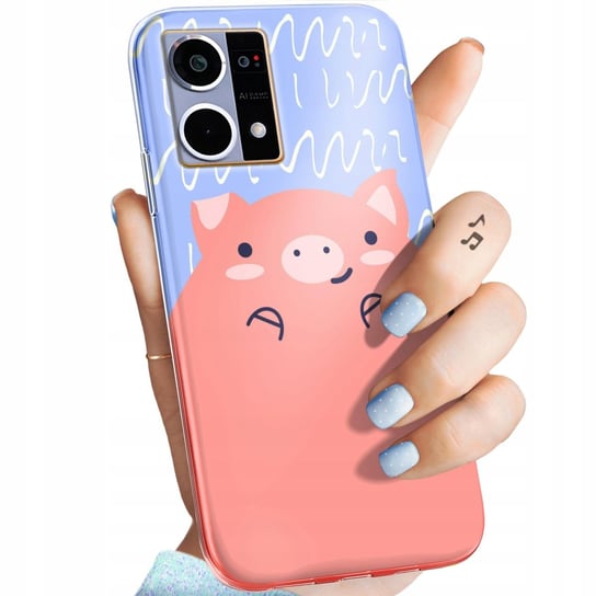 Etui Do Oppo Reno 7 4G Wzory Świnka Peppa Bajka Obudowa Pokrowiec Case Oppo