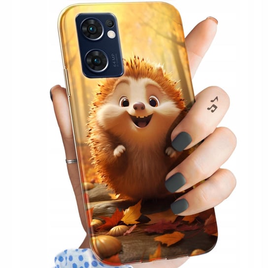 Etui Do Oppo Reno 7 5G Wzory Jeżyk Jeż Jeżyki Obudowa Pokrowiec Case Oppo