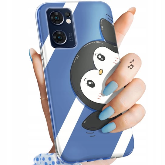 Etui Do Oppo Reno 7 5G Wzory Pingwinek Pingwin Happy Feet Obudowa Pokrowiec Oppo