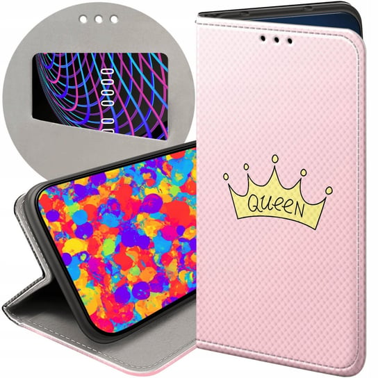 ETUI DO OPPO RENO 7Z 5G / 7 LITE 5G / 8 LITE 5G WZORY KSIĘŻNICZKA QUEEN Oppo