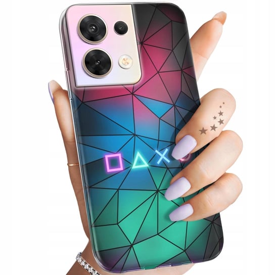 Etui Do Oppo Reno 8 5G Wzory Dla Gracza Gracz Gamer Game Over Obudowa Case Oppo