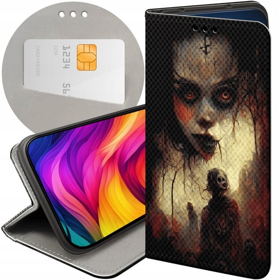 Etui Do Oppo Reno 8 5G Wzory Halloween Zombie Dynie Czaszki Czarownice Case Oppo