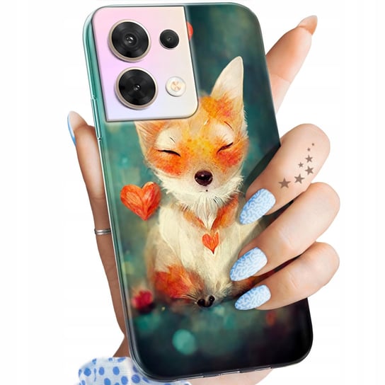 Etui Do Oppo Reno 8 5G Wzory Liski Lisy Fox Obudowa Pokrowiec Case Oppo