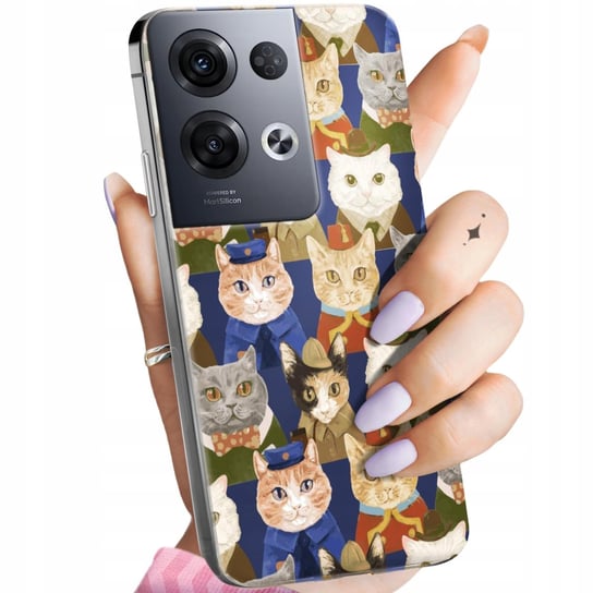 Etui Do Oppo Reno 8 Pro 5G Wzory Koty Kociaki Kotki Obudowa Pokrowiec Case Oppo