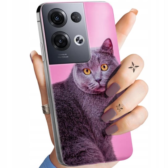 Etui Do Oppo Reno 8 Pro 5G Wzory Koty Kotki Kociaki Obudowa Pokrowiec Case Oppo