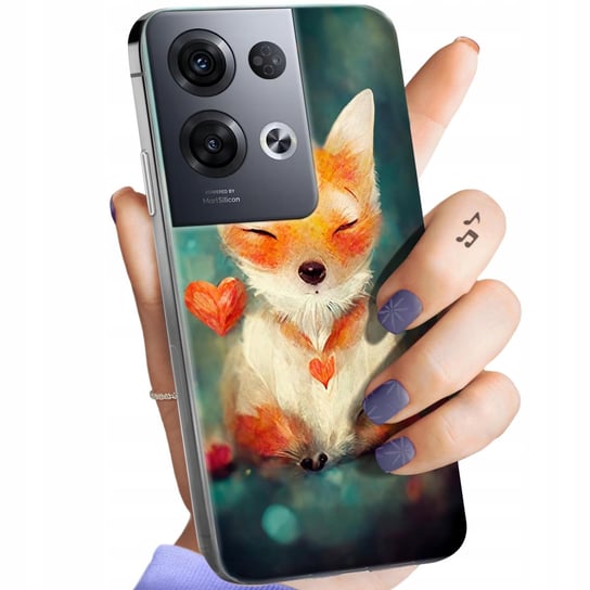 Etui Do Oppo Reno 8 Pro 5G Wzory Liski Lisy Fox Obudowa Pokrowiec Case Oppo