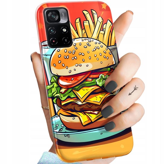 Etui Do Poco M4 Pro 5G / Redmi Note 11T 5G Wzory Hamburger Burgery Jedzenie Xiaomi